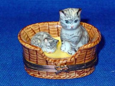 kitten in a basket toy